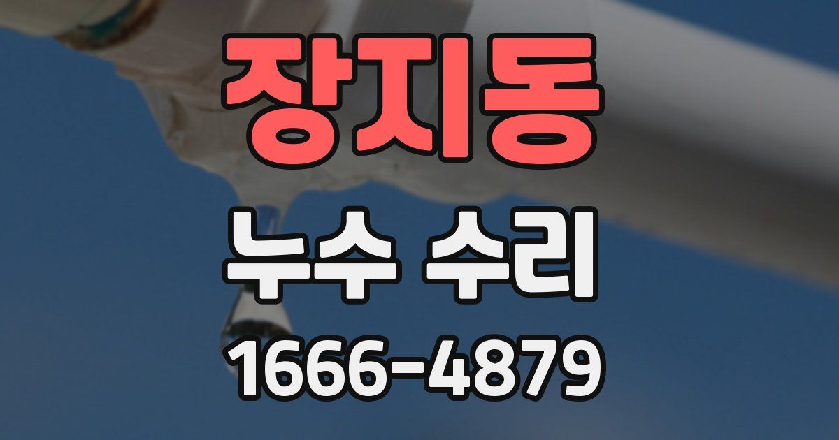 장지동 누수 수리