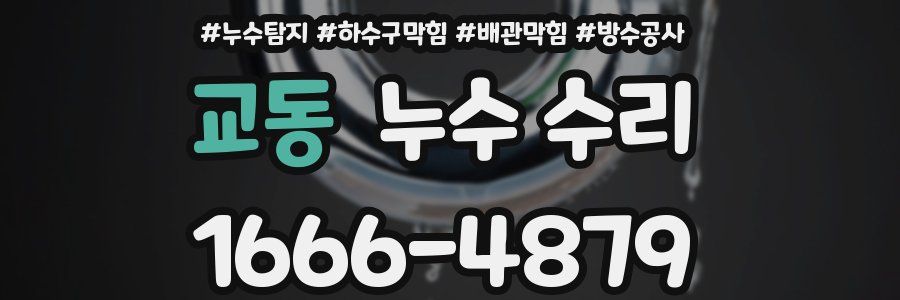 교동 누수 수리