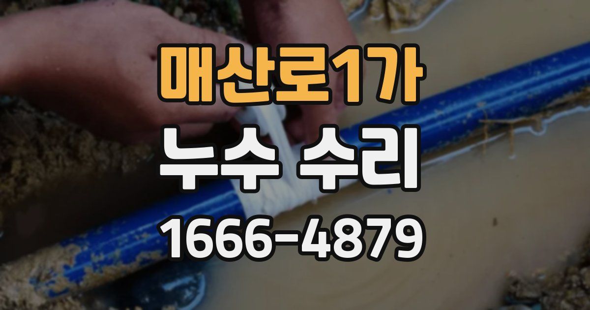 매산로1가 누수 수리