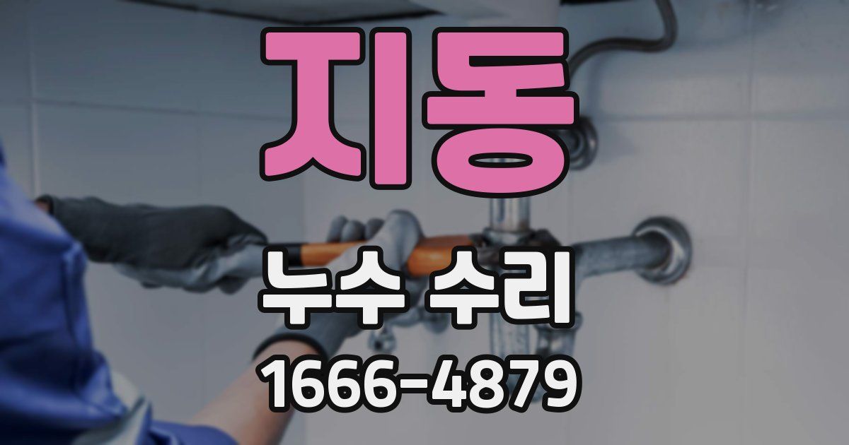 지동 누수 수리