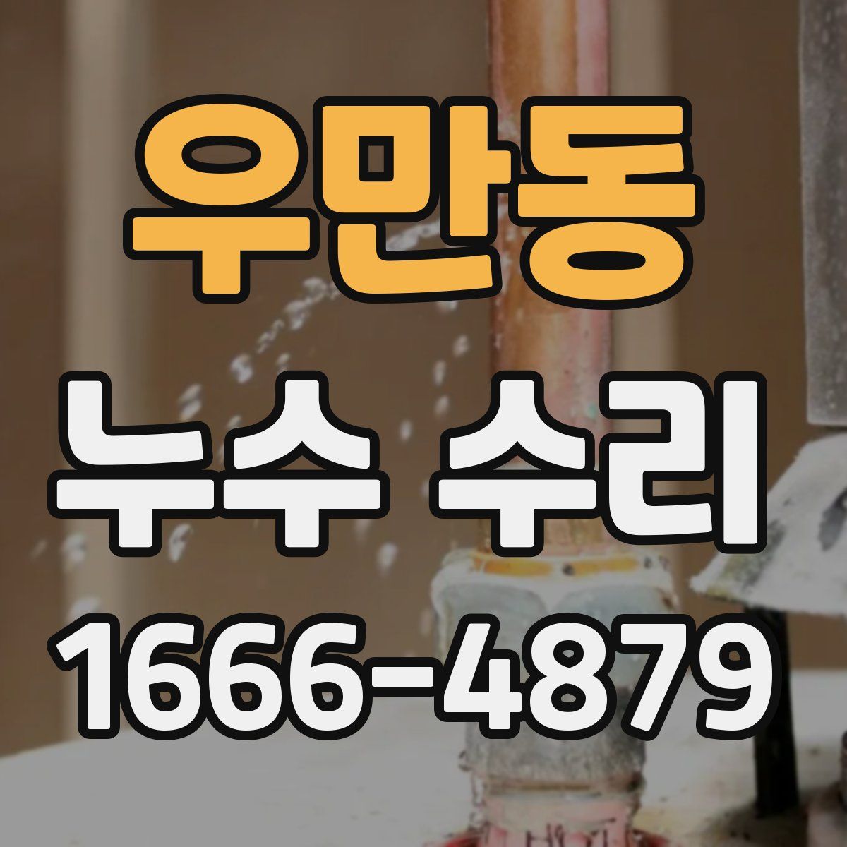 우만동 누수 수리