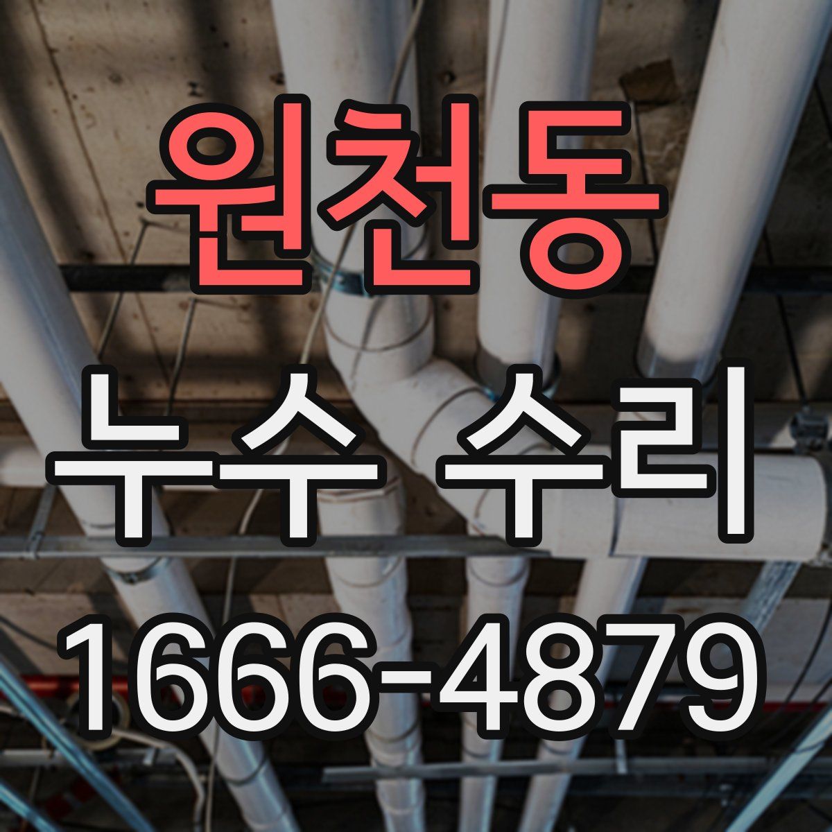 원천동 누수 수리