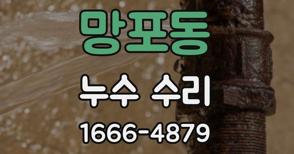 망포동 누수 수리