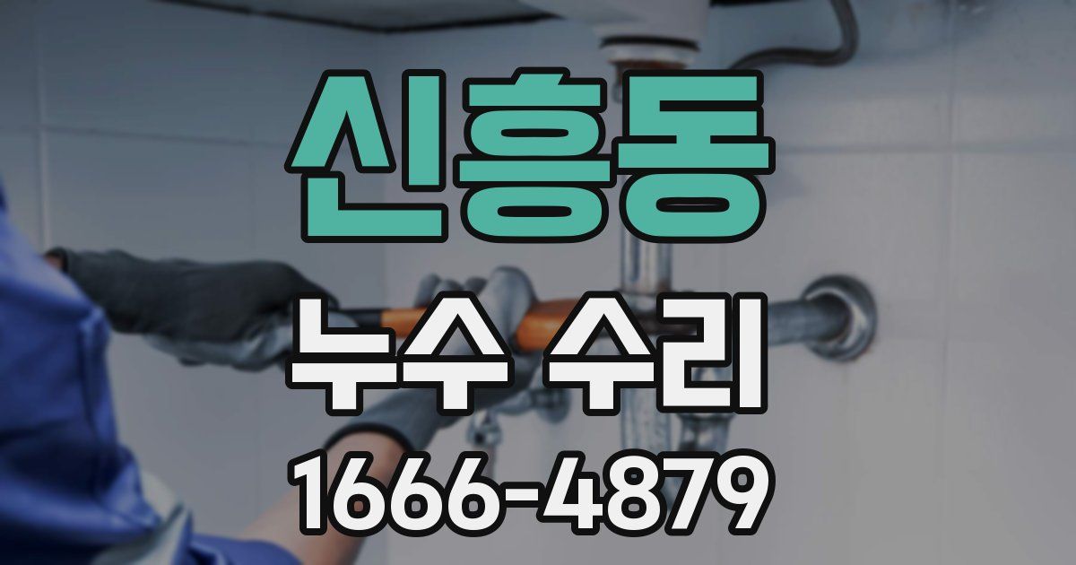 신흥동 누수 수리