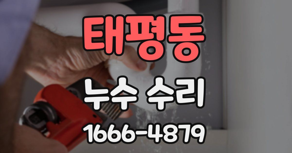 태평동 누수 수리