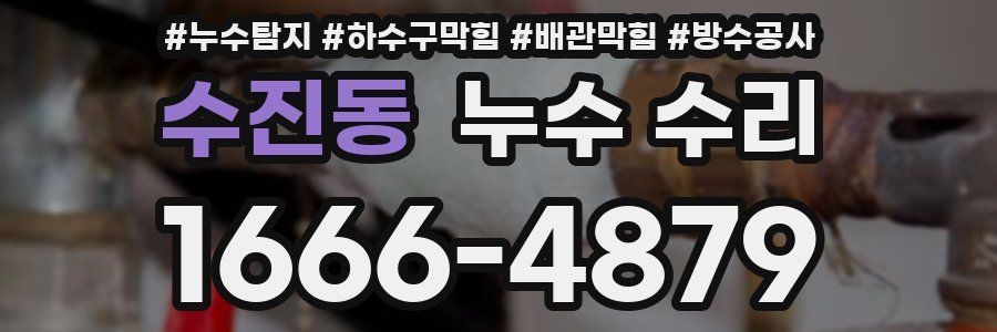 수진동 누수 수리