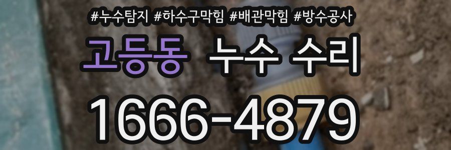 고등동 누수 수리