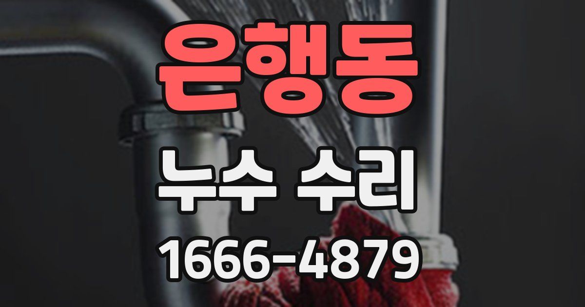 은행동 누수 수리