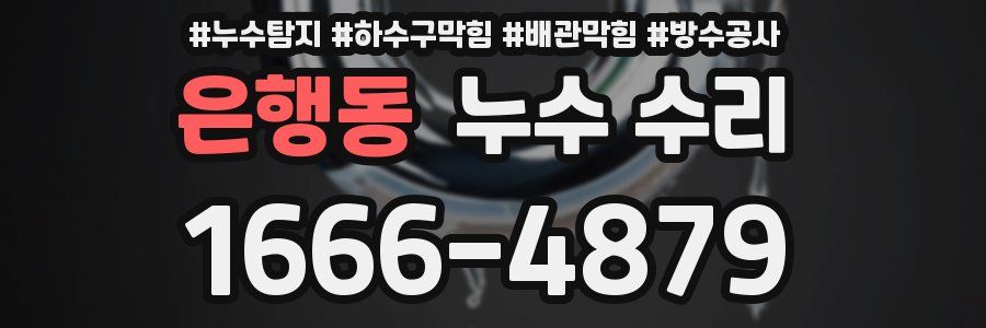 은행동 누수 수리