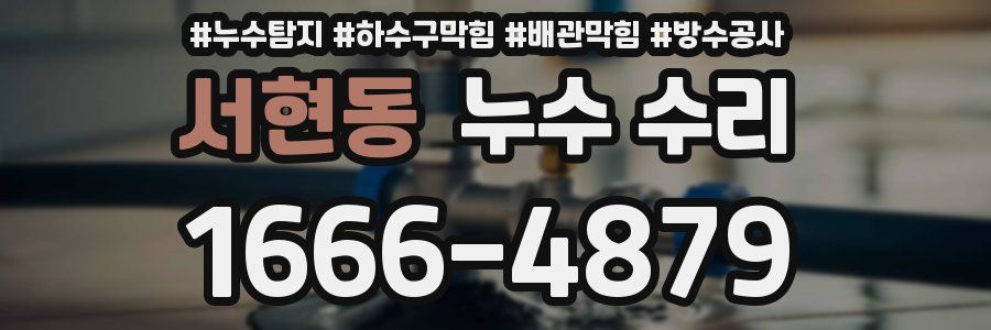 서현동 누수 수리