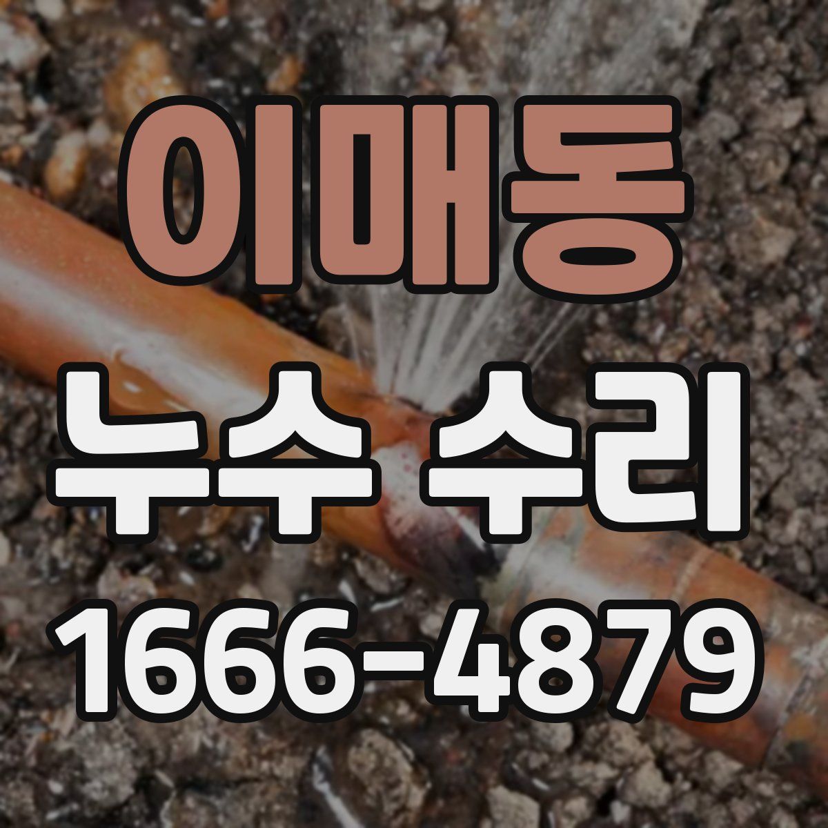 이매동 누수 수리