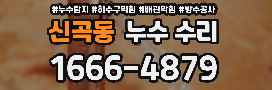 신곡동 누수 수리