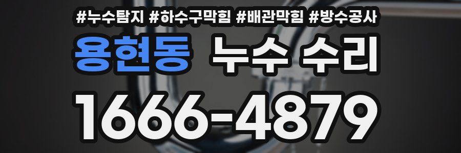 용현동 누수 수리