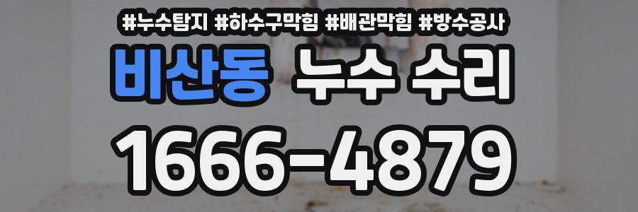 비산동 누수 수리