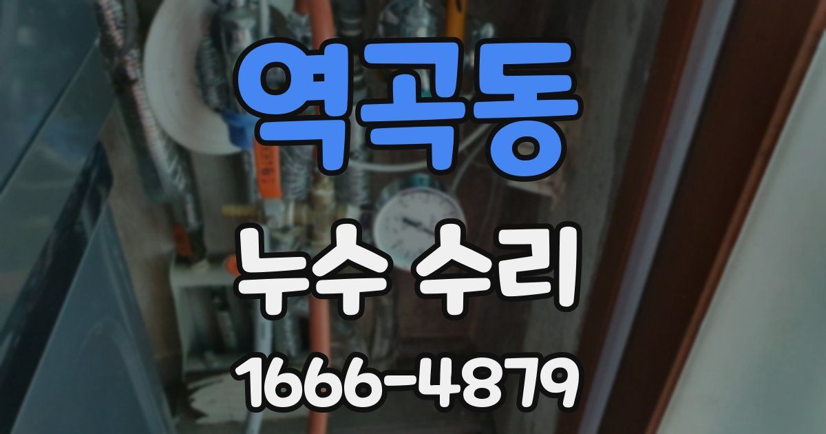 역곡동 누수 수리