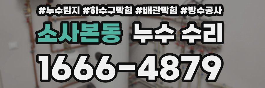 소사본동 누수 수리