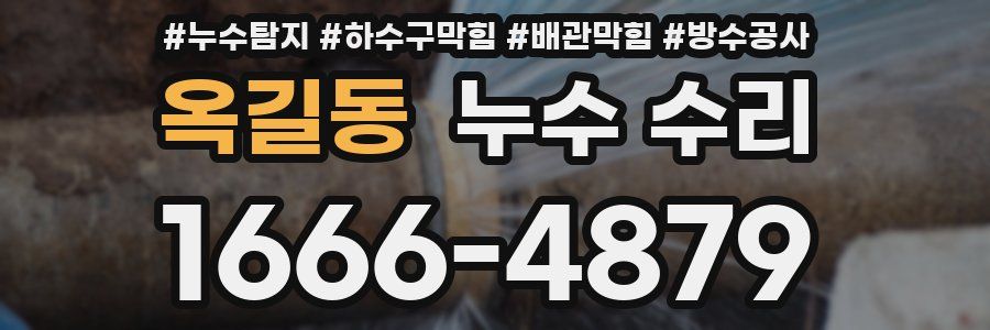 옥길동 누수 수리