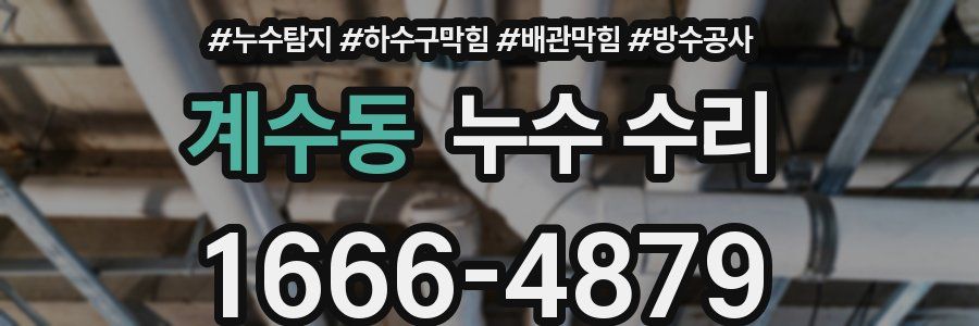 계수동 누수 수리