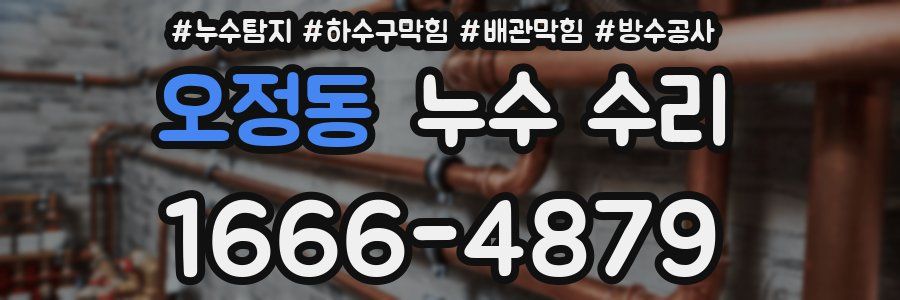 오정동 누수 수리