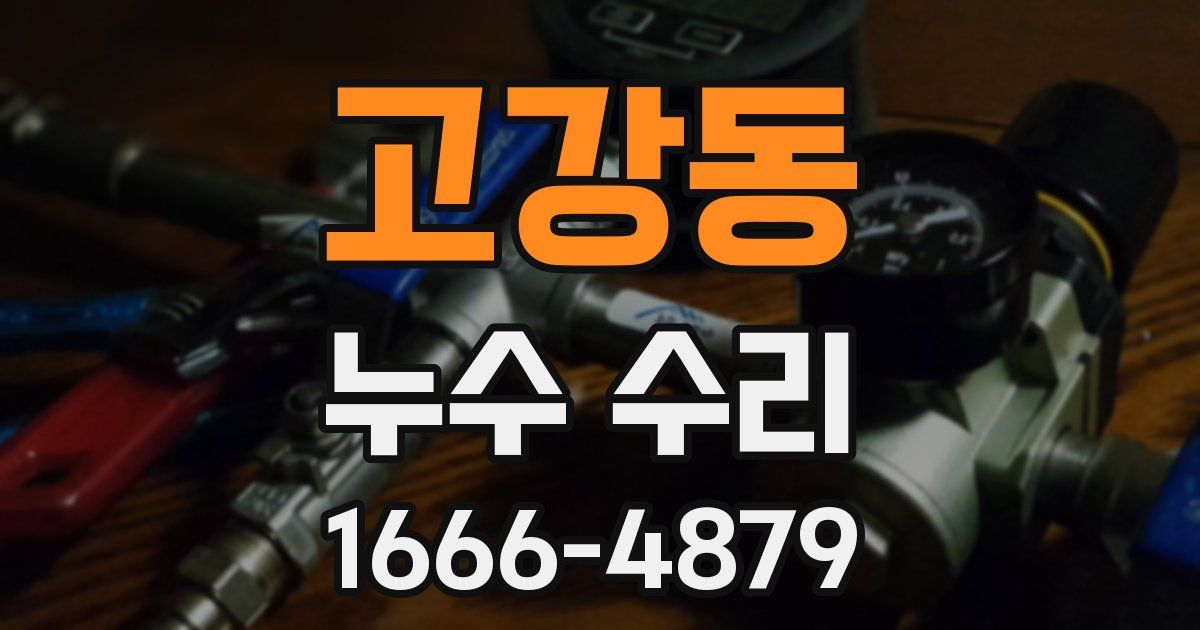고강동 누수 수리