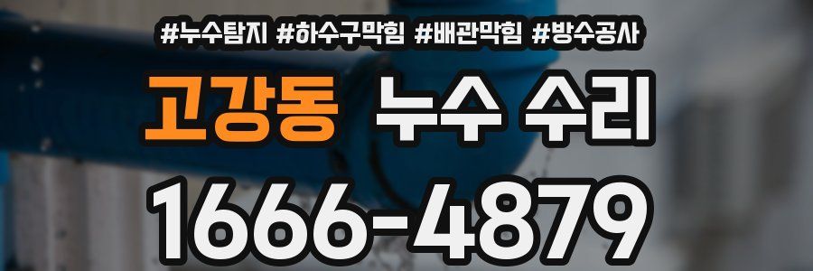 고강동 누수 수리