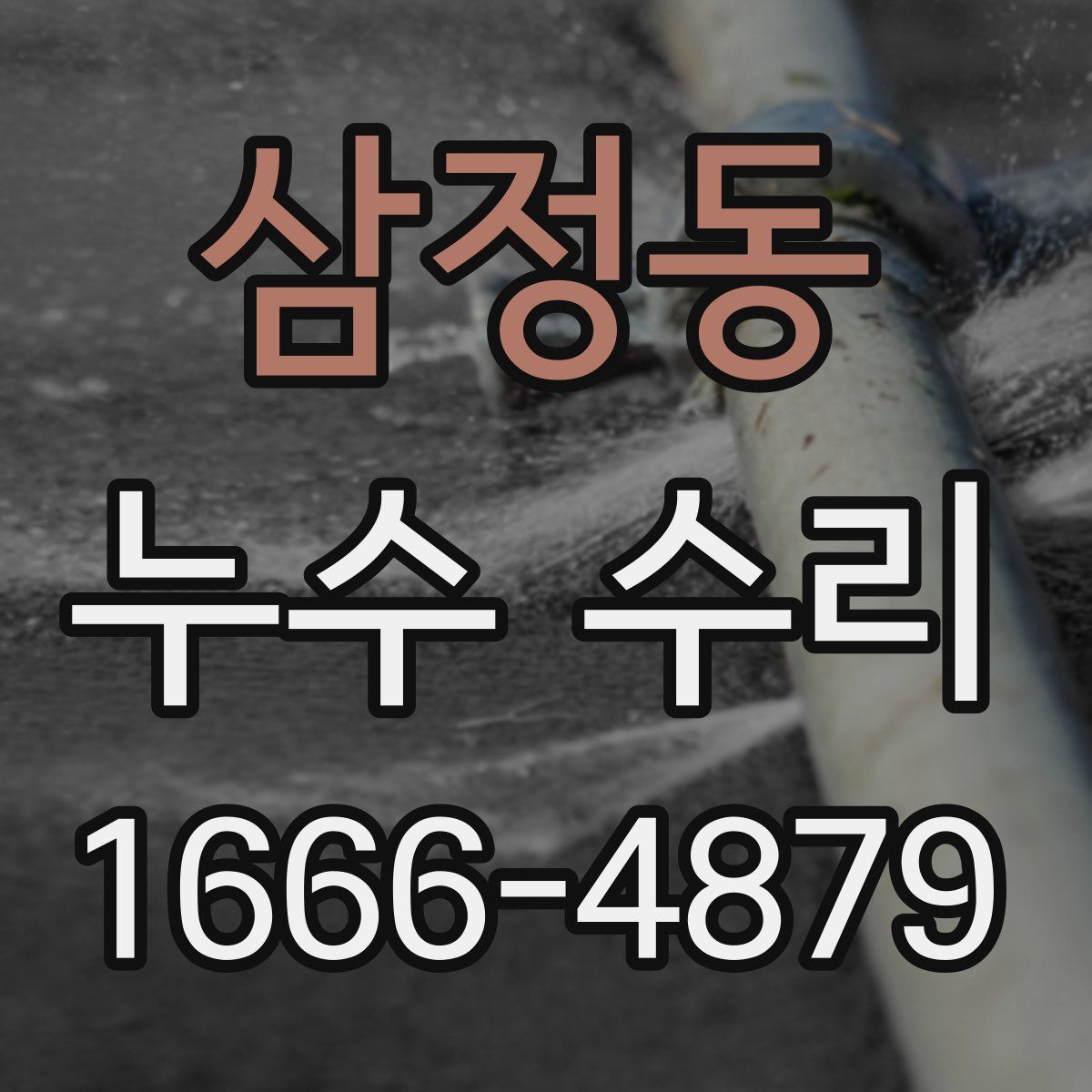 삼정동 누수 수리