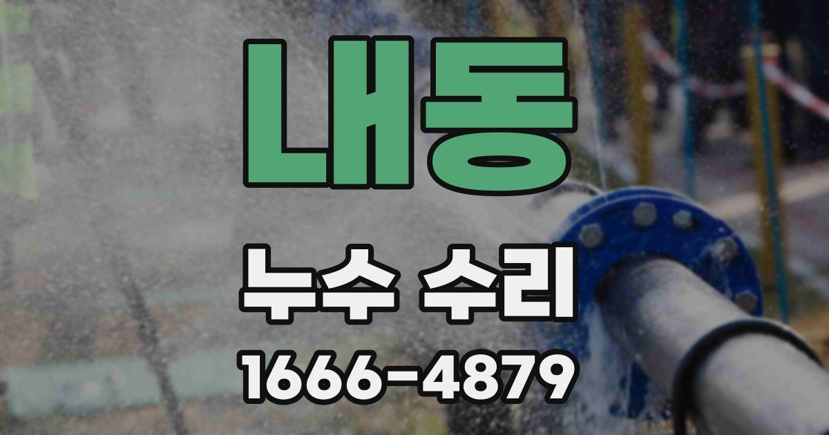 내동 누수 수리