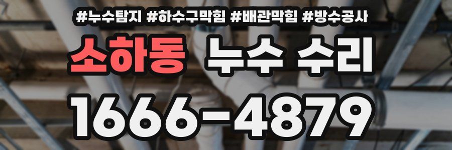 소하동 누수 수리