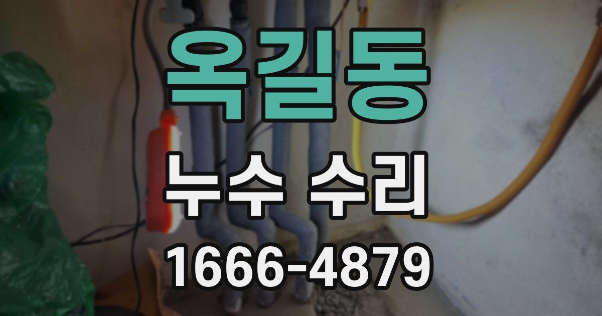 옥길동 누수 수리