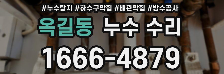 옥길동 누수 수리