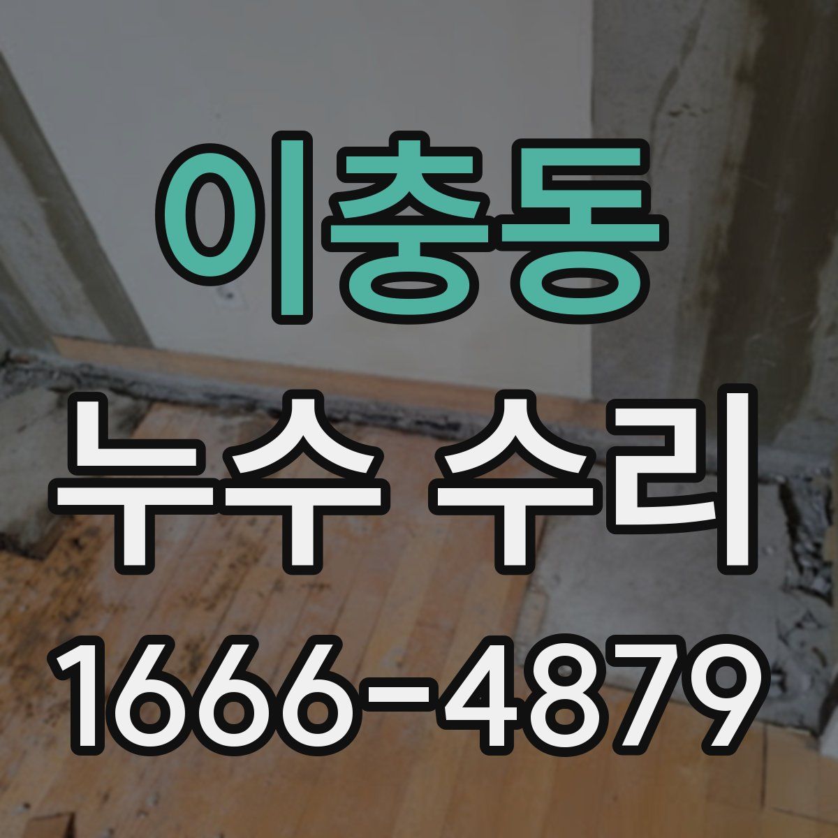 이충동 누수 수리