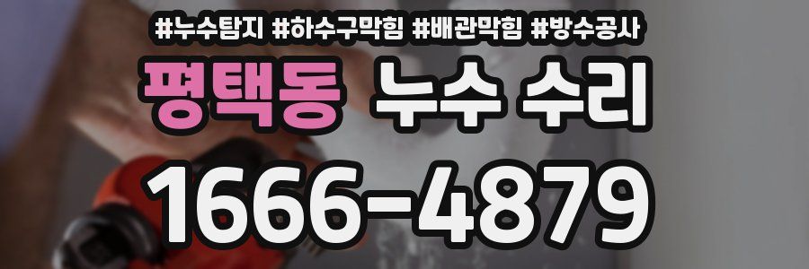 평택동 누수 수리