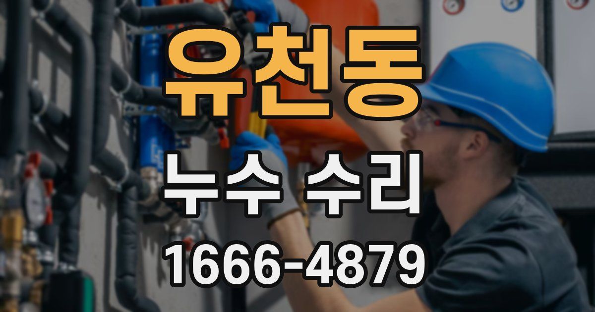 유천동 누수 수리