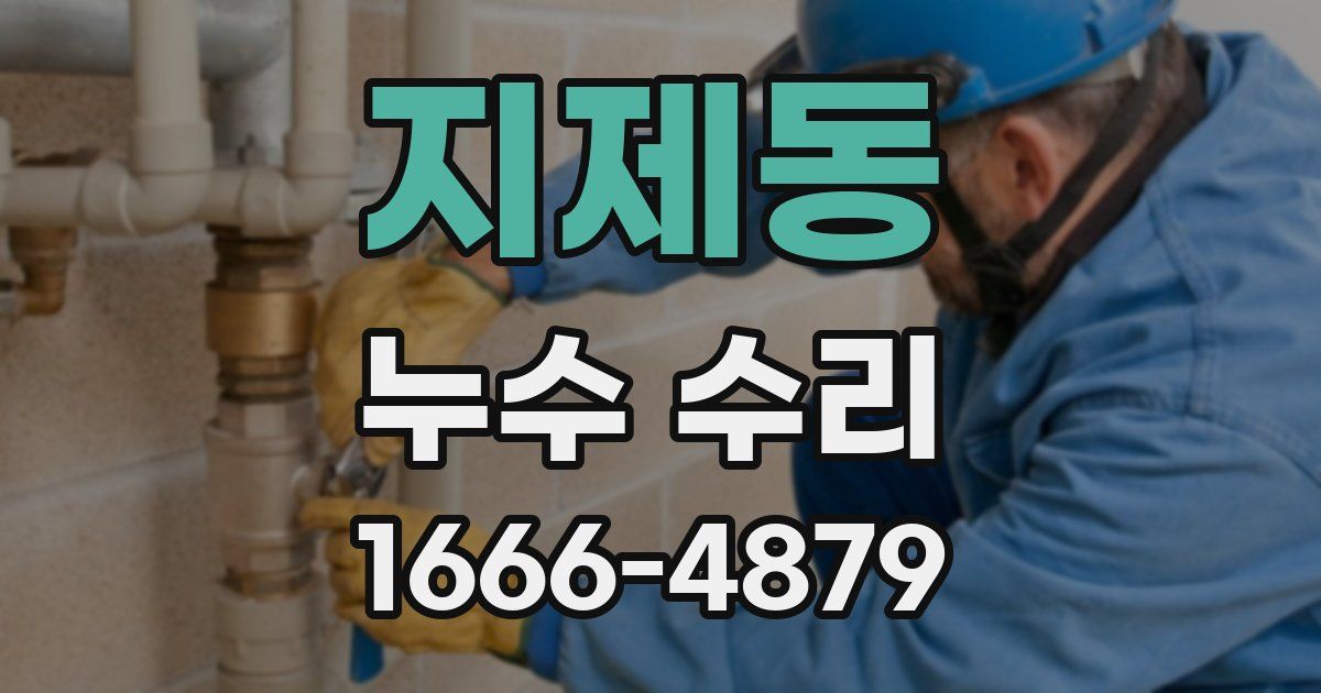 지제동 누수 수리