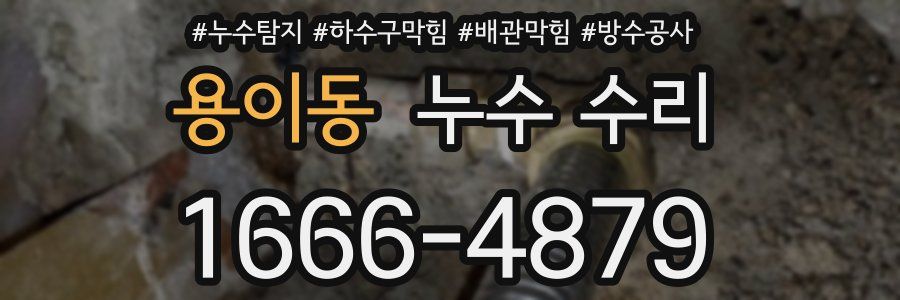 용이동 누수 수리