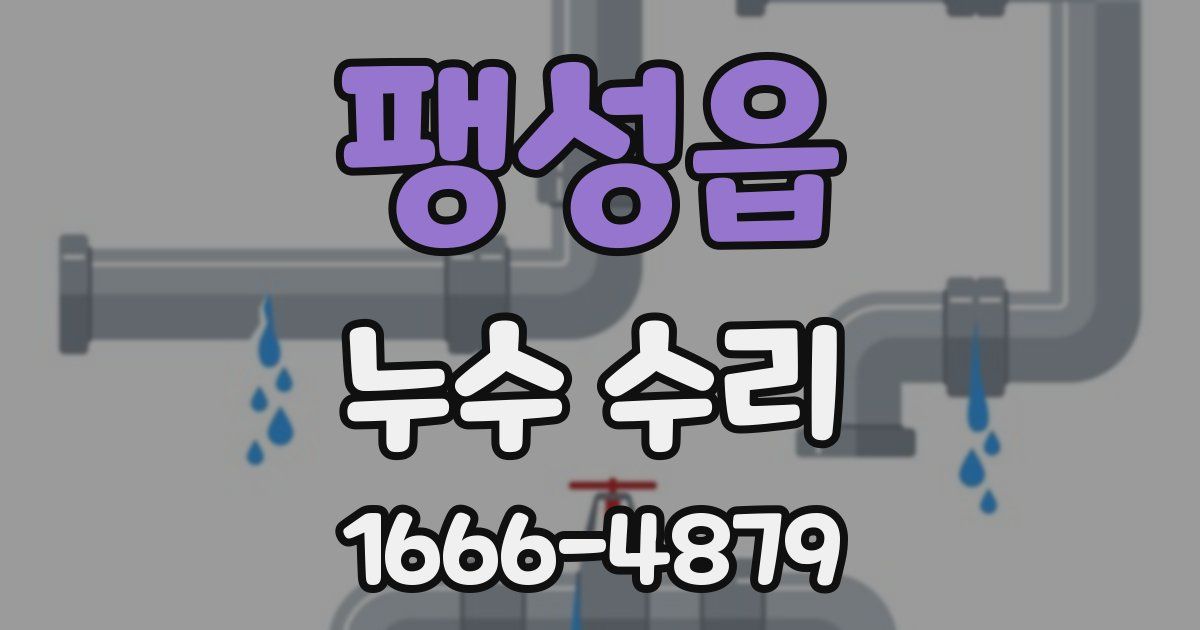 팽성읍 누수 수리
