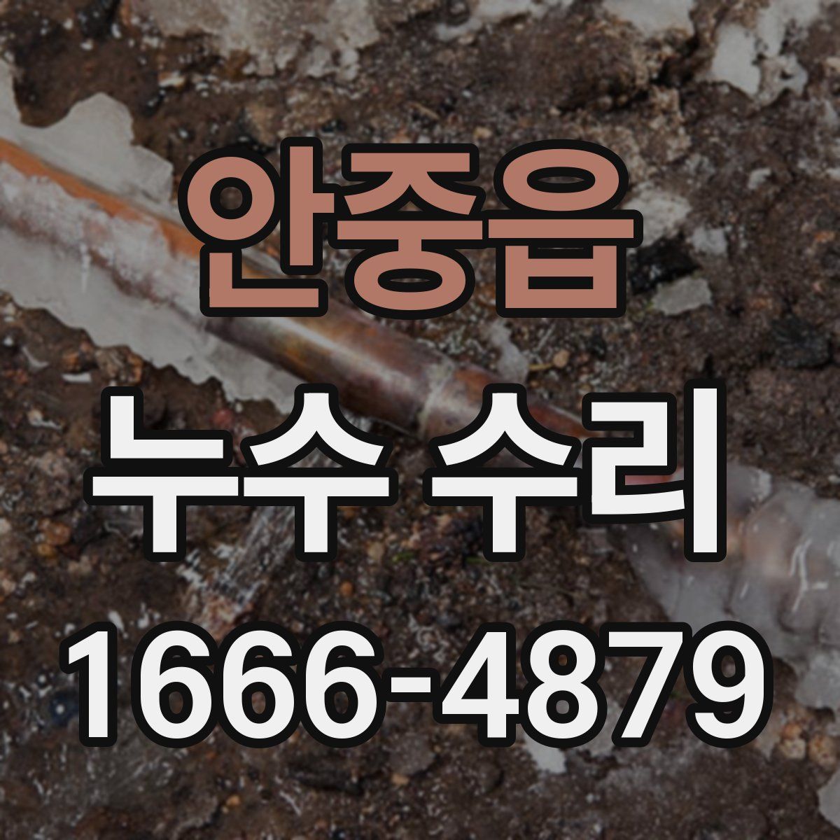 안중읍 누수 수리