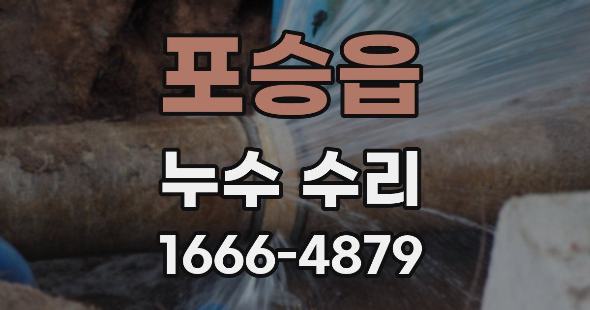 포승읍 누수 수리