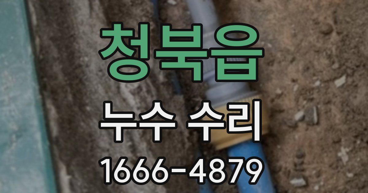 청북읍 누수 수리