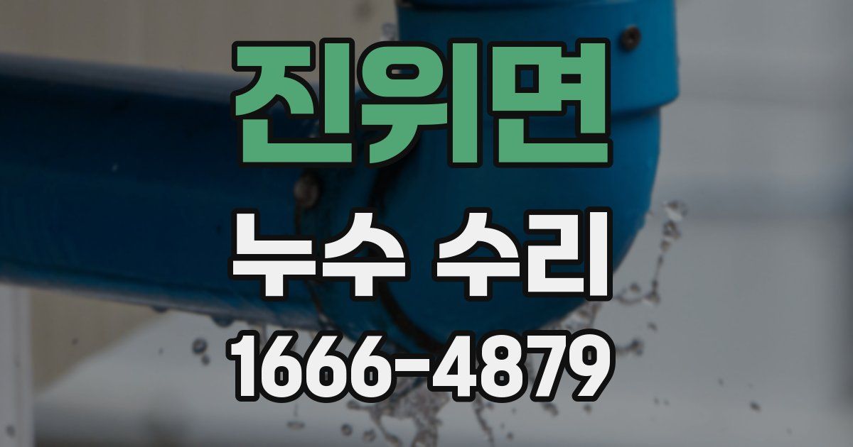 진위면 누수 수리