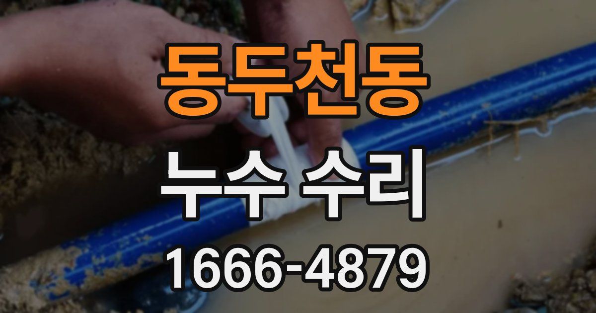 동두천동 누수 수리