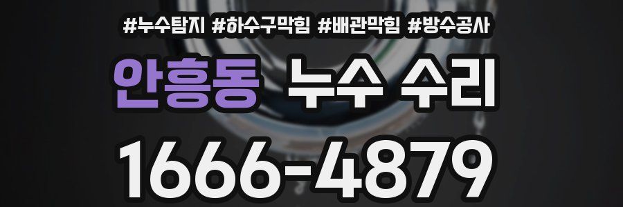 안흥동 누수 수리