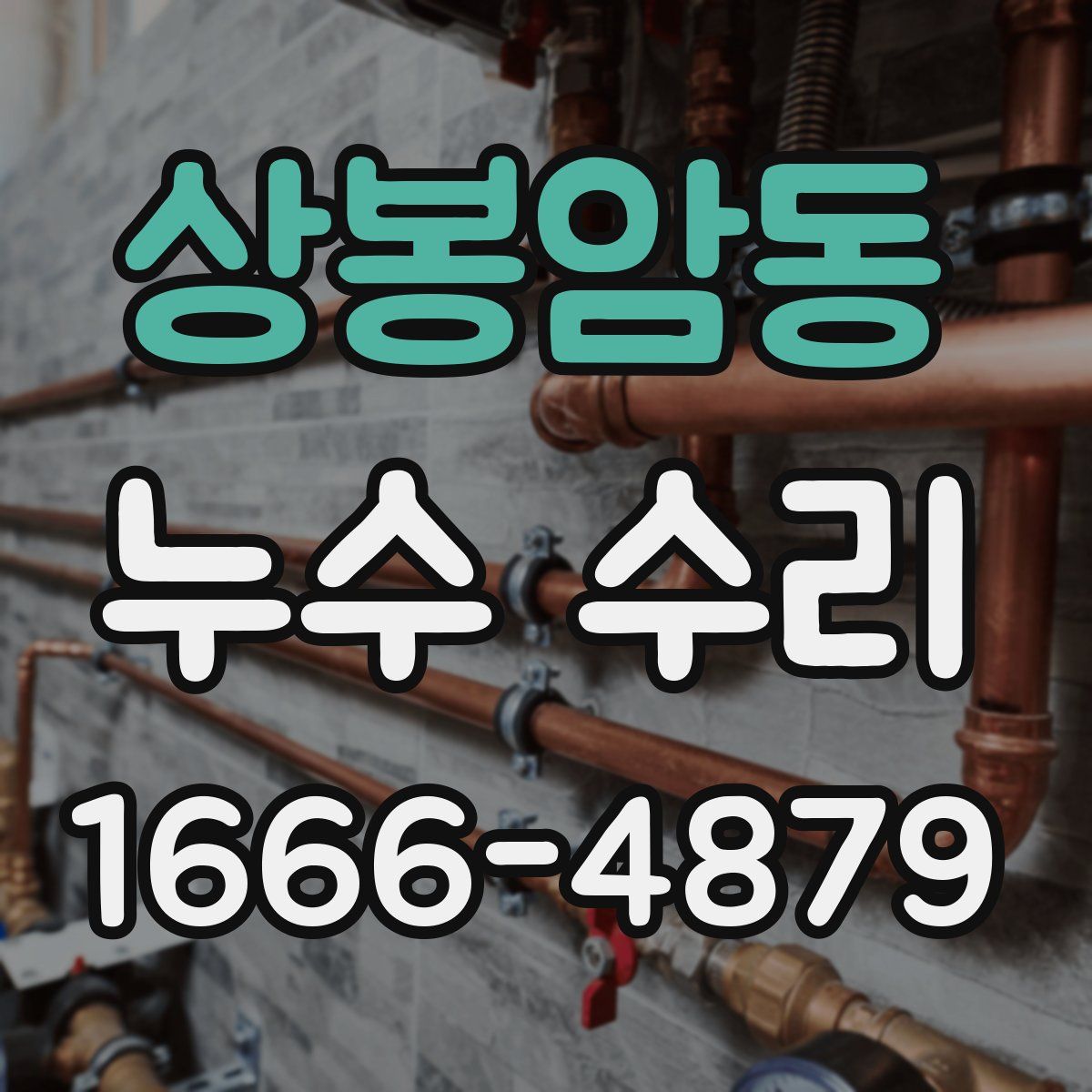 상봉암동 누수 수리