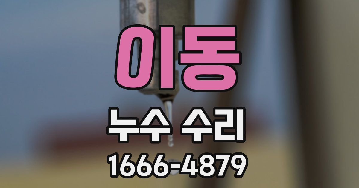 이동 누수 수리