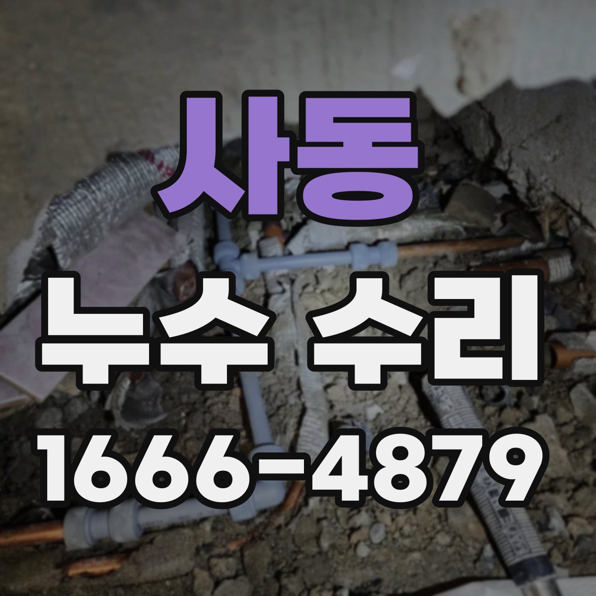 사동 누수 수리