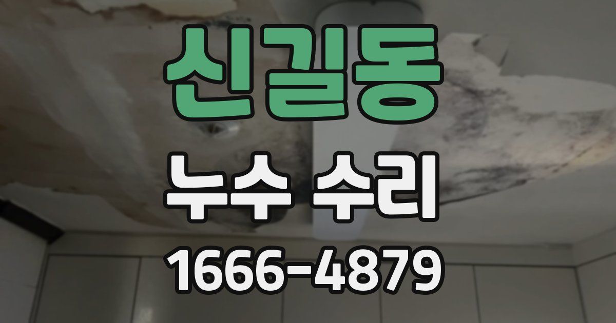 신길동 누수 수리