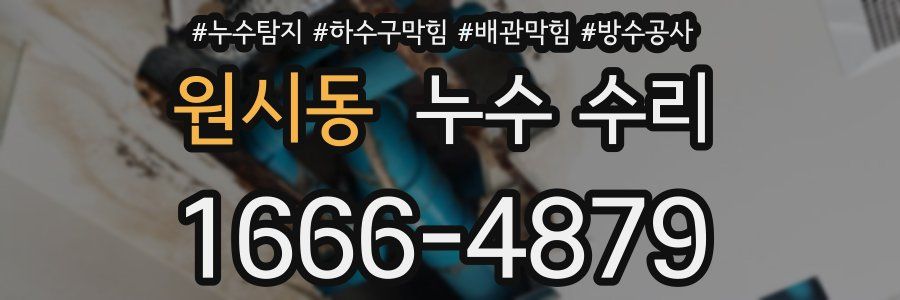 원시동 누수 수리