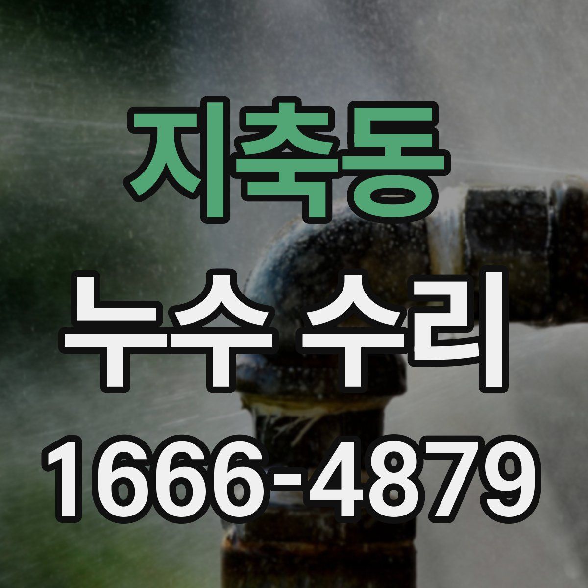 지축동 누수 수리