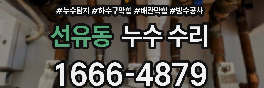 선유동 누수 수리
