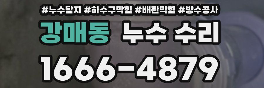 강매동 누수 수리